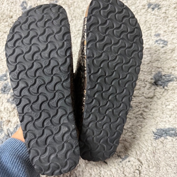 Papillio by Birkenstock Floral Brown Triple Strap Sandals Women’s Size 7 - Picture 6 of 8